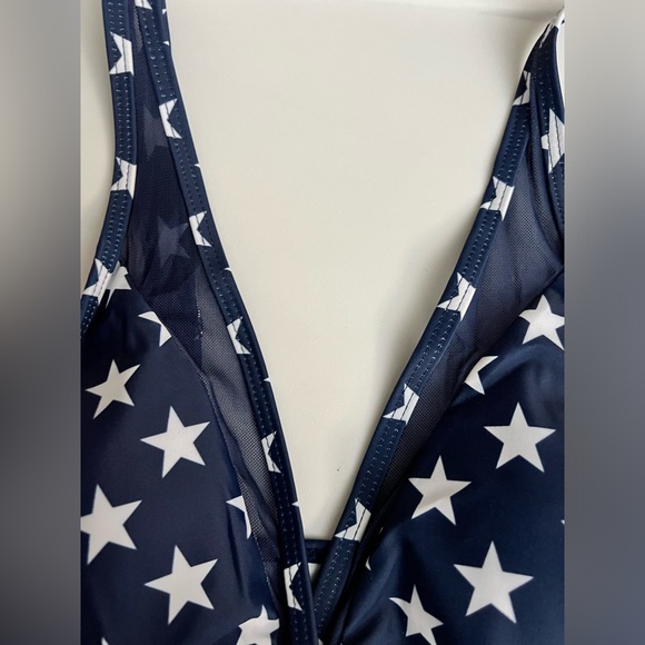 American Flag Patriotic Star Stripe Tankini Set - Picture 3 of 13